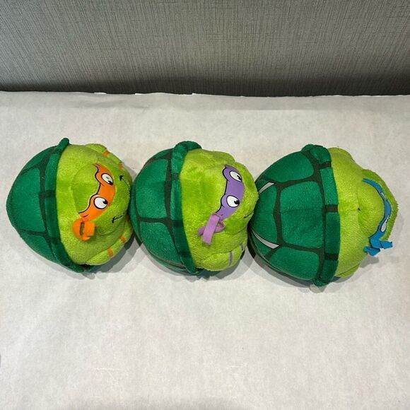Ty Beanie Ballz TMNT Set Lot Teenage Mutant Ninja Turtles Plush Stuffed Animals - Picture 5 of 9